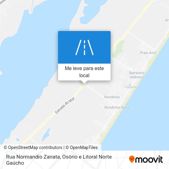 Rua Normandio Zanata mapa