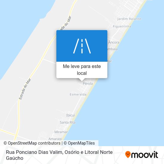 Rua Ponciano Dias Valim mapa