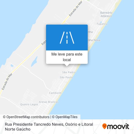 Rua Presidente Tancredo Neves mapa