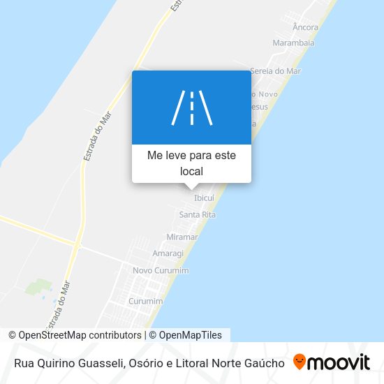 Rua Quirino Guasseli mapa