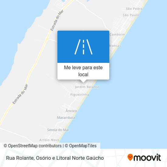 Rua Rolante mapa