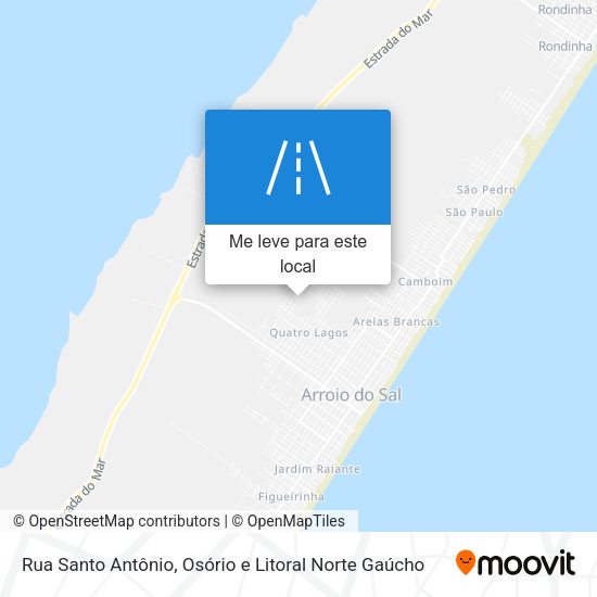 Rua Santo Antônio mapa