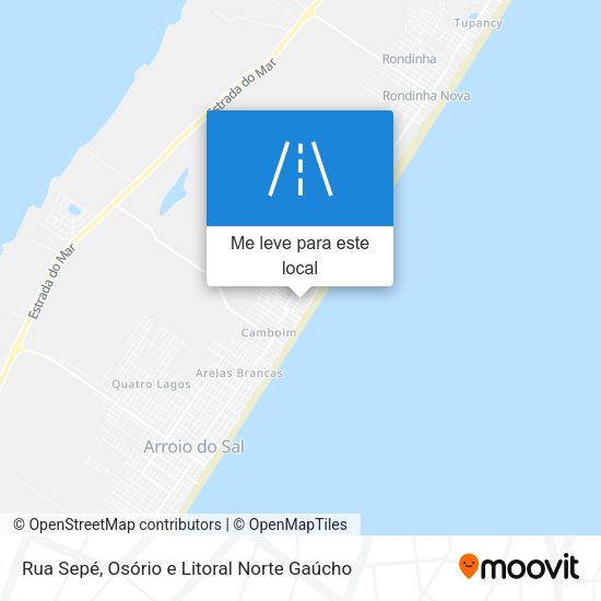 Rua Sepé mapa
