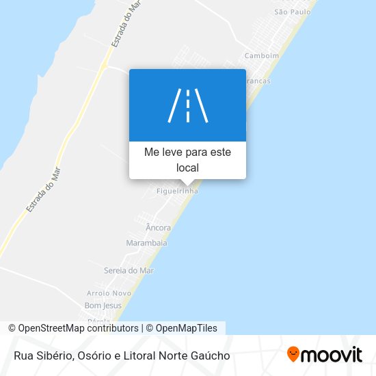 Rua Sibério mapa