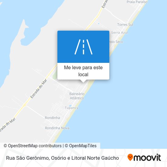 Rua São Gerônimo mapa