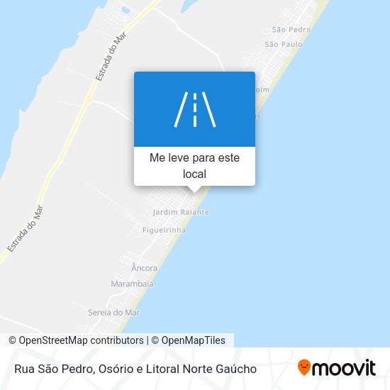 Rua São Pedro mapa