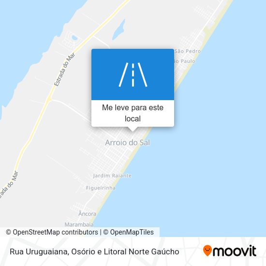 Rua Uruguaiana mapa