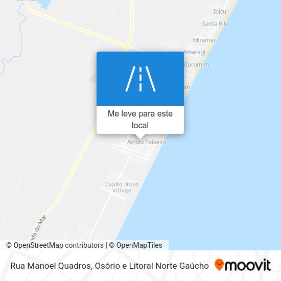 Rua Manoel Quadros mapa