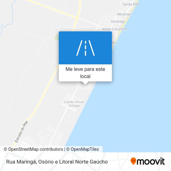 Rua Maringá mapa