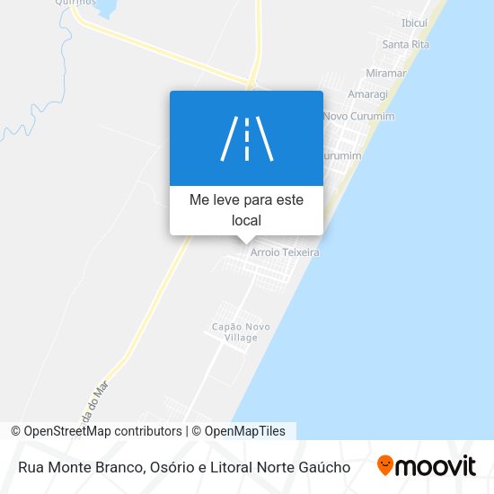 Rua Monte Branco mapa