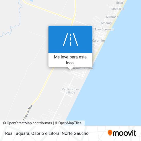 Rua Taquara mapa