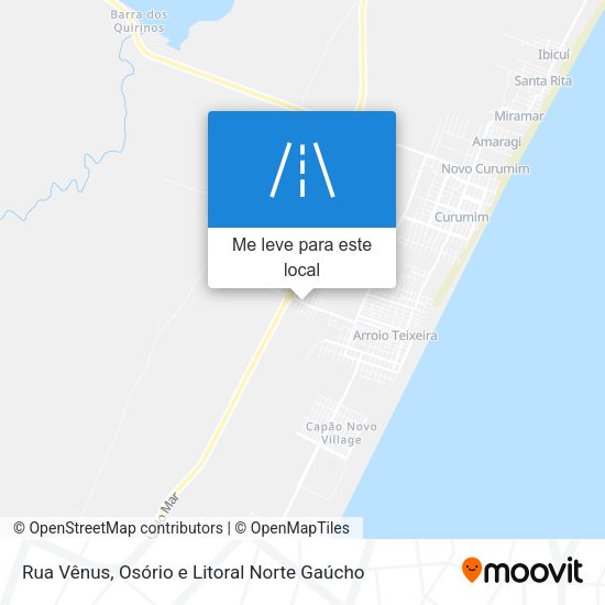 Rua Vênus mapa