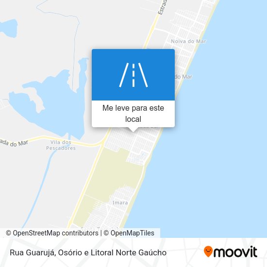 Rua Guarujá mapa