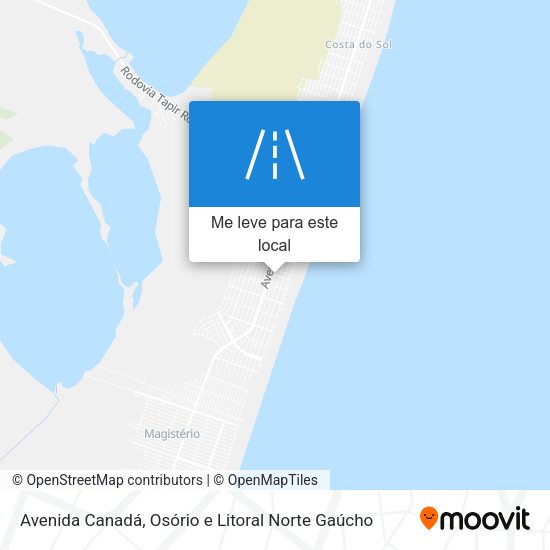 Avenida Canadá mapa