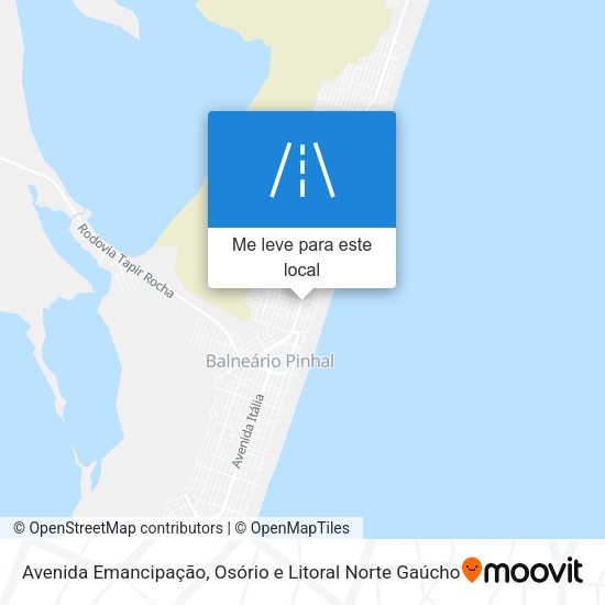 Avenida Emancipação mapa