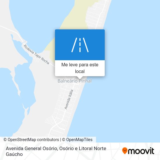 Avenida General Osório mapa