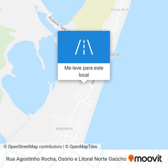 Rua Agostinho Rocha mapa