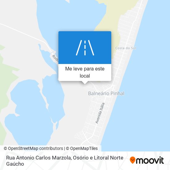Rua Antonio Carlos Marzola mapa