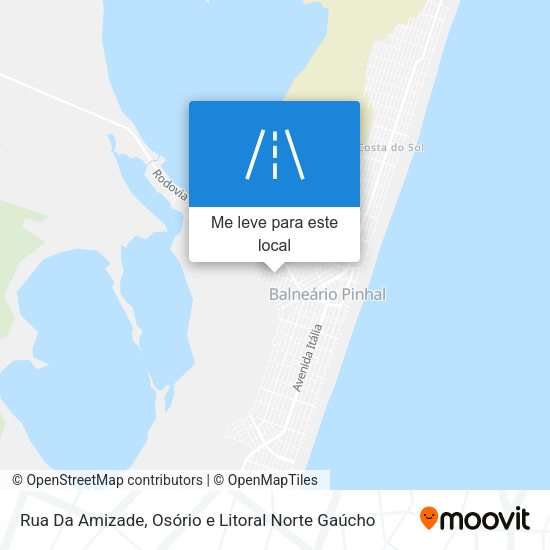 Rua Da Amizade mapa