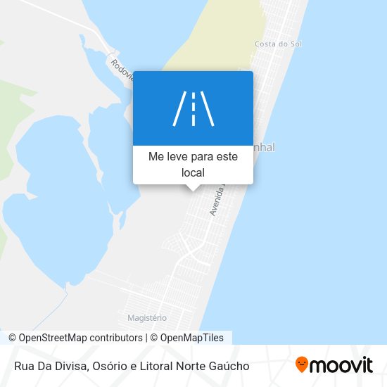 Rua Da Divisa mapa
