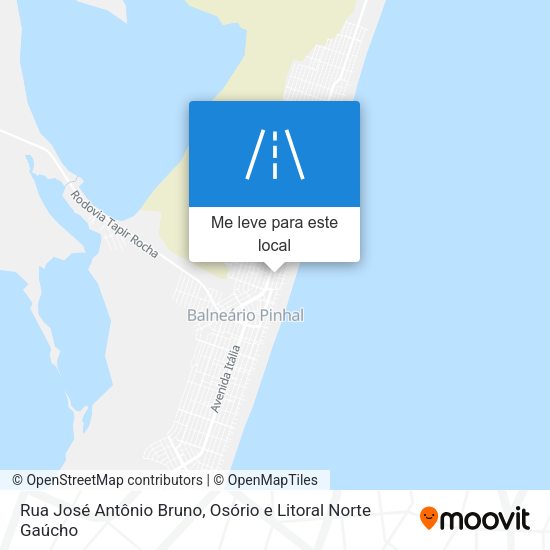 Rua José Antônio Bruno mapa