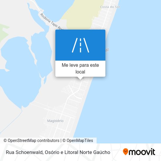 Rua Schoenwald mapa