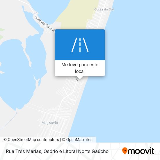 Rua Três Marias mapa
