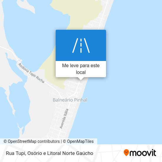 Rua Tupi mapa
