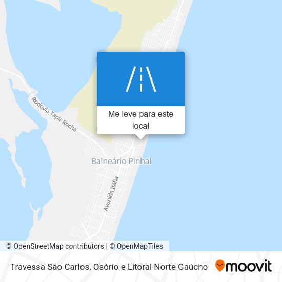 Travessa São Carlos mapa
