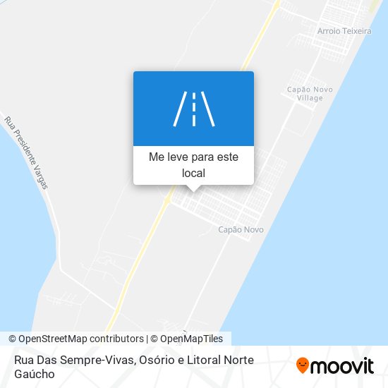 Rua Das Sempre-Vivas mapa