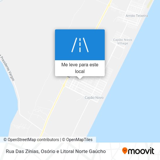 Rua Das Zínias mapa