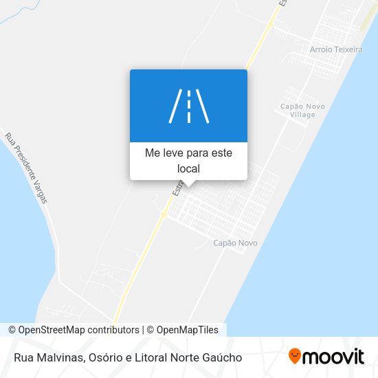 Rua Malvinas mapa