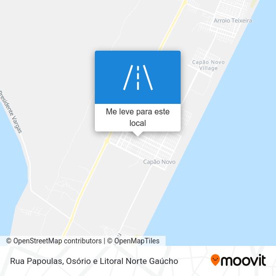 Rua Papoulas mapa