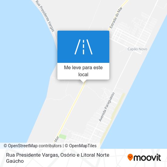 Rua Presidente Vargas mapa