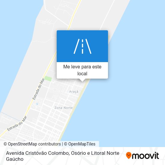 Avenida Cristóvão Colombo mapa