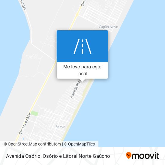 Avenida Osório mapa