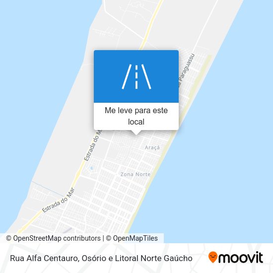 Rua Alfa Centauro mapa