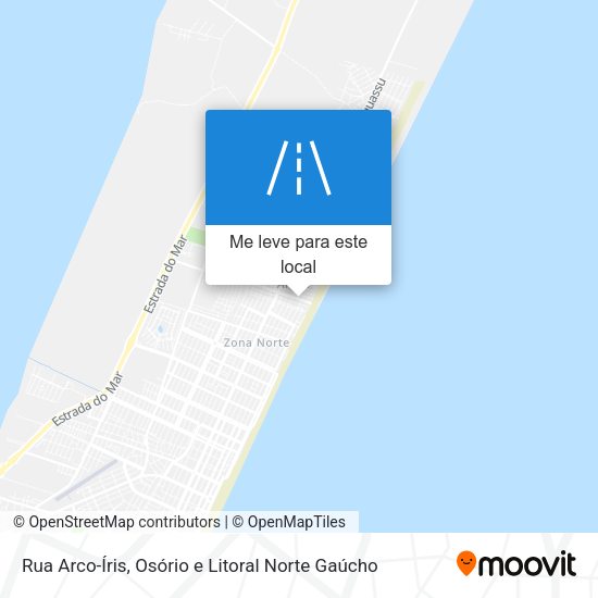 Rua Arco-Íris mapa