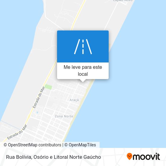 Rua Bolívia mapa