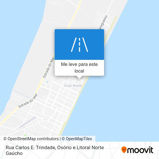 Rua Carlos E. Trindade mapa