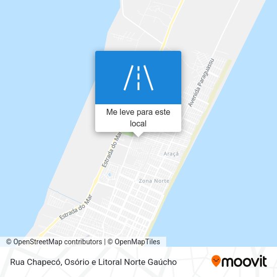 Rua Chapecó mapa