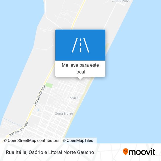 Rua Itália mapa