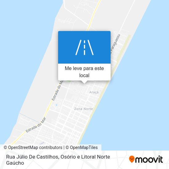 Rua Júlio De Castilhos mapa