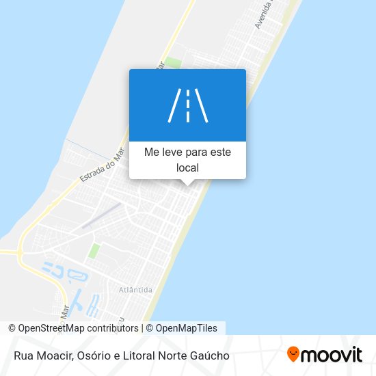 Rua Moacir mapa