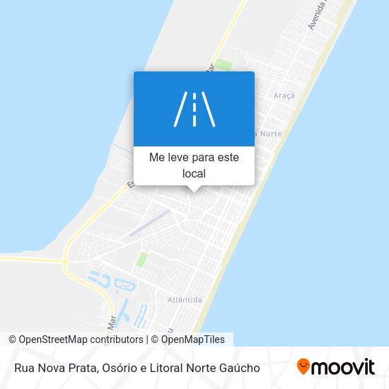 Rua Nova Prata mapa