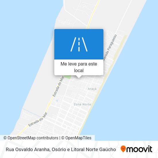 Rua Osvaldo Aranha mapa