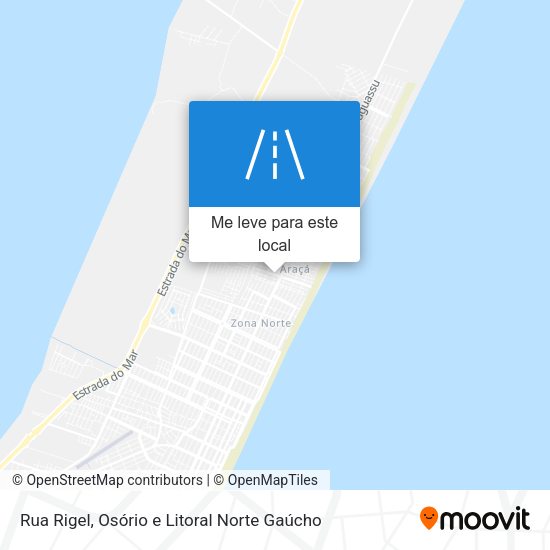 Rua Rigel mapa