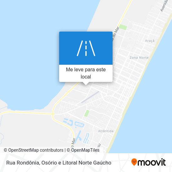 Rua Rondônia mapa