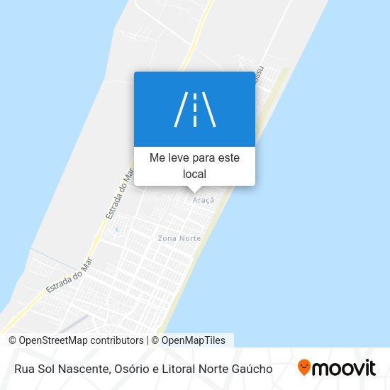 Rua Sol Nascente mapa