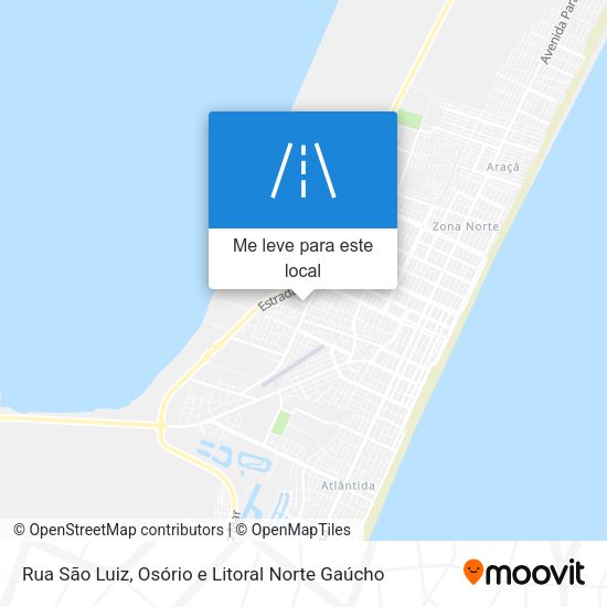 Rua São Luiz mapa